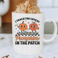 Groovy I Teach The Cutest Pumpkins In The Patch For Teacher Graphic Print Coffee Mug, novelty gifts, funny gifts