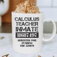Halloween Calculus Teacher Prisoner Costume Graphic Print Coffee Mug, novelty gifts, funny gifts