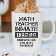 Halloween Math Teacher Prisoner Costume Graphic Print Coffee Mug, novelty gifts, funny gifts Halloween Math Teacher Prisoner Costume Graphic Print Coffee Mug, novelty gifts, funny gifts