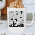 Halloween Music Note Clefs Spooky Ghost For Music Teacher Graphic Print Coffee Mug, novelty gifts, funny gifts