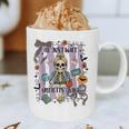 Halloween Skeleton Teacher I'Ll Just Wait Until It's Quiet Graphic Print Coffee Mug, novelty gifts, funny gifts