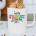 Happy Friyay Teacher School Friday Weekend Vibes Graphic Print Coffee Mug, novelty gifts, funny gifts Happy Friyay Teacher School Friday Weekend Vibes Graphic Print Coffee Mug, novelty gifts, funny gifts