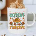 Humor I Teach The Cutest Turkeys Thanksgiving Teacher Graphic Print Coffee Mug, novelty gifts, funny gifts
