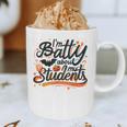 I'm Batty About My Students Watercolor Bat Teacher Halloween Graphic Print Coffee Mug, novelty gifts, funny gifts