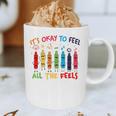 Its Okay To Feel All The Feels Mood Color Crayons Teacher Graphic Print Coffee Mug, novelty gifts, funny gifts Its Okay To Feel All The Feels Mood Color Crayons Teacher Graphic Print Coffee Mug, novelty gifts, funny gifts