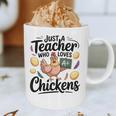 Just a Teacher Who Loves Chickens Chicken Farm Animal Lover Graphic Print Coffee Mug, novelty gifts, funny gifts Just a Teacher Who Loves Chickens Chicken Farm Animal Lover Graphic Print Coffee Mug, novelty gifts, funny gifts