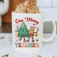 One Merry Teacher Groovy Christmas Tree Pjs Xmas Teacher Graphic Print Coffee Mug, novelty gifts, funny gifts One Merry Teacher Groovy Christmas Tree Pjs Xmas Teacher Graphic Print Coffee Mug, novelty gifts, funny gifts