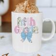 Preppy Fifth Grade Teacher Blue Floral Coquette Pencil Bow Graphic Print Coffee Mug, novelty gifts, funny gifts Preppy Fifth Grade Teacher Blue Floral Coquette Pencil Bow Graphic Print Coffee Mug, novelty gifts, funny gifts