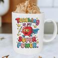 Retro Teaching Is My Superpower Apple Teacher Appreciation Graphic Print Coffee Mug, novelty gifts, funny gifts Retro Teaching Is My Superpower Apple Teacher Appreciation Graphic Print Coffee Mug, novelty gifts, funny gifts