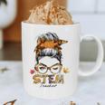 STEM Teacher Messy Bun Fall Vibes Autumn Thanksgiving Men Women Graphic Print Coffee Mug, novelty gifts, funny gifts STEM Teacher Messy Bun Fall Vibes Autumn Thanksgiving Men Women Graphic Print Coffee Mug, novelty gifts, funny gifts