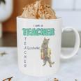 I Am A Teacher Alcoholic Cat Beer Feline Men Women Graphic Print Coffee Mug, novelty gifts, funny gifts