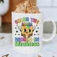 Teacher Back To School Color In Kindness Crayon Pencil Graphic Print Coffee Mug, novelty gifts, funny gifts