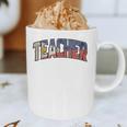 Teacher Filipino Vintage Heritage DNA Flag Graphic Print Coffee Mug, novelty gifts, funny gifts