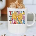 Teacher Pencil Coquette Bow Back To School Teacher Graphic Print Coffee Mug, novelty gifts, funny gifts