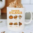 Thankful Syllables Teacher Thanksgiving Educational Kids Graphic Print Coffee Mug, novelty gifts, funny gifts Thankful Syllables Teacher Thanksgiving Educational Kids Graphic Print Coffee Mug, novelty gifts, funny gifts