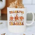Thankful Teacher Retro Groovy Thanksgiving Fall Women Men Graphic Print Coffee Mug, novelty gifts, funny gifts Thankful Teacher Retro Groovy Thanksgiving Fall Women Men Graphic Print Coffee Mug, novelty gifts, funny gifts