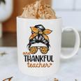 Thanksgiving Shirt Teacher Women Messy Bun Thankful Teacher Graphic Print Coffee Mug, novelty gifts, funny gifts Thanksgiving Shirt Teacher Women Messy Bun Thankful Teacher Graphic Print Coffee Mug, novelty gifts, funny gifts