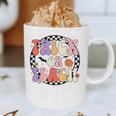 Trick Or Teach Retro Groovy Halloween Teacher Graphic Print Coffee Mug, novelty gifts, funny gifts