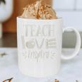 Vintage Teach Love Inspire Red For Ed Teacher Supporter Men Women Girls Kids Graphic Print Coffee Mug, novelty gifts, funny gifts