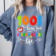 100 Days Of Living That 2nd Grade Life Boy Girl Teacher Comfort Colors Sweatshirt Blue Jean 100 Days Of Living That 2nd Grade Life Boy Girl Teacher Comfort Colors Sweatshirt Blue Jean