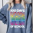 100 Days Of School Heart Love Teacher Or Student 100th Day Comfort Colors Sweatshirt Blue Jean 100 Days Of School Heart Love Teacher Or Student 100th Day Comfort Colors Sweatshirt Blue Jean