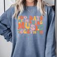 100 Days Of School Music Teacher Comfort Colors Sweatshirt Blue Jean