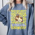 100th Day Of School Teacher Monkey Pun Banana For Men Women Girls Kids Comfort Colors Sweatshirt Blue Jean