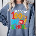 100th Day Of School Teachers Kids Happy 100 Days Comfort Colors Sweatshirt Blue Jean 100th Day Of School Teachers Kids Happy 100 Days Comfort Colors Sweatshirt Blue Jean