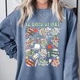 12 Days Of Art Teacher Christmas Artists Painter Educational Comfort Colors Sweatshirt Blue Jean