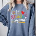 1st First Grade Squad Student Teacher Back To School Comfort Colors Sweatshirt Blue Jean 1st First Grade Squad Student Teacher Back To School Comfort Colors Sweatshirt Blue Jean
