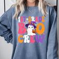 1st Grade Boo Crew Halloween First Grade Halloween Teacher Comfort Colors Sweatshirt Blue Jean