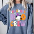 2nd Grade Boo Crew Spooky Second Grade Halloween Teacher Comfort Colors Sweatshirt Blue Jean
