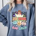 3rd Grade Boo Crew Third Grade Halloween Costume Teacher Kid Comfort Colors Sweatshirt Blue Jean