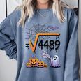 4489 Square Root 67 Math Teacher Halloween Costume Professor Comfort Colors Sweatshirt Blue Jean 4489 Square Root 67 Math Teacher Halloween Costume Professor Comfort Colors Sweatshirt Blue Jean