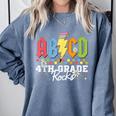 4th Grade Rocks ABCD Back To School Rock Teachers Comfort Colors Sweatshirt Blue Jean 4th Grade Rocks ABCD Back To School Rock Teachers Comfort Colors Sweatshirt Blue Jean