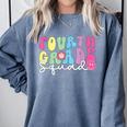 4th Grade Squad Fourth Teacher Student Team Back To School Comfort Colors Sweatshirt Blue Jean