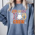 5th Grade Boo Crew Halloween Teachers Students Comfort Colors Sweatshirt Blue Jean