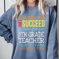 5th Grade Teacher Appreciation Comfort Colors Sweatshirt Blue Jean