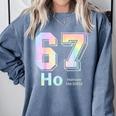 67 Ho Holmium Science Teacher Elements Table Six Seven Meme Comfort Colors Sweatshirt Blue Jean