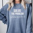 67 Meme PEMDAS Elementary Math Teacher Joke Brainrot Premium Tri-Blend Comfort Colors Sweatshirt Blue Jean