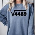 67 Meme Square Root 4489 Six Seven Slang Math Teacher Comfort Colors Sweatshirt Blue Jean