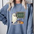 67 Teacher Halloween Ghost Six Seven Meme Math Joke Comfort Colors Sweatshirt Blue Jean 67 Teacher Halloween Ghost Six Seven Meme Math Joke Comfort Colors Sweatshirt Blue Jean