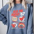 67 History Teacher Teacher 6 7 Overuse '67 Comfort Colors Sweatshirt Blue Jean 67 History Teacher Teacher 6 7 Overuse '67 Comfort Colors Sweatshirt Blue Jean