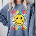 67th Day Of School Shirt 67 Days Smarter Teacher Boy Girls Comfort Colors Sweatshirt Blue Jean