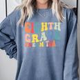 8th Grade Dream Team Teachers Boys Kids Retro Back To School Comfort Colors Sweatshirt Blue Jean
