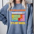 AAC Awareness AAC Teacher It's Not A Screen It's My Voice Men Women Comfort Colors Sweatshirt Blue Jean AAC Awareness AAC Teacher It's Not A Screen It's My Voice Men Women Comfort Colors Sweatshirt Blue Jean