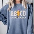 ABCD Back In Class First Day Back To School Teacher Student Comfort Colors Sweatshirt Blue Jean ABCD Back In Class First Day Back To School Teacher Student Comfort Colors Sweatshirt Blue Jean
