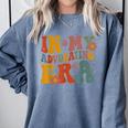 In My Advocating Era Advocate Autism Awareness Sped Teacher Men Women Kids Comfort Colors Sweatshirt Blue Jean