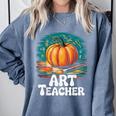 Art Teacher Pumpkin Painting Halloween Costume Comfort Colors Sweatshirt Blue Jean Art Teacher Pumpkin Painting Halloween Costume Comfort Colors Sweatshirt Blue Jean
