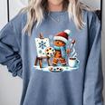 Artist Gingerbread Painter Art Teacher Student Christmas Comfort Colors Sweatshirt Blue Jean Artist Gingerbread Painter Art Teacher Student Christmas Comfort Colors Sweatshirt Blue Jean